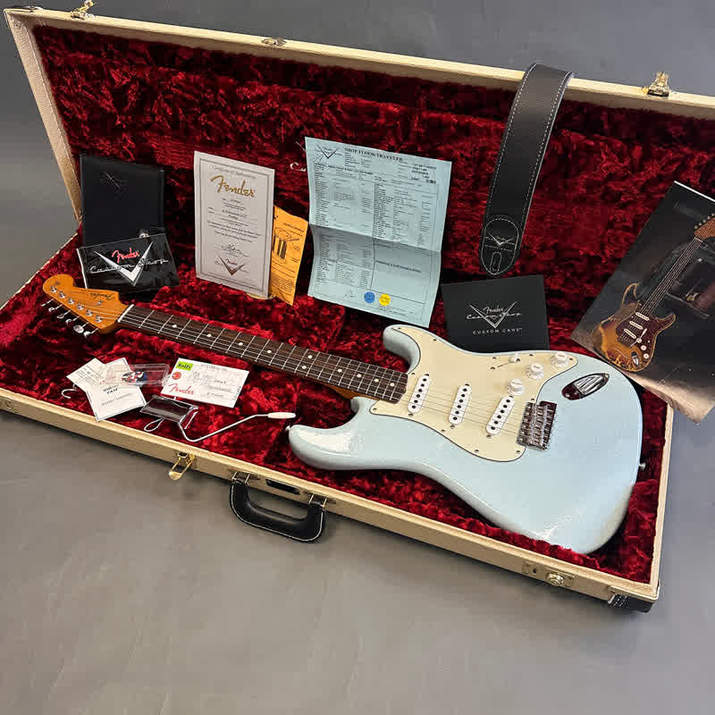 Fender Custom Shop 1963 Lush Closet Classic Stratocater - Sonic Sparkle