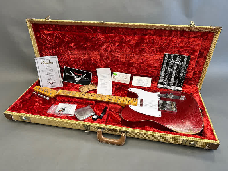 Fender Custom Shop Telecaster 58 Heavy Relic Red Sparkle
