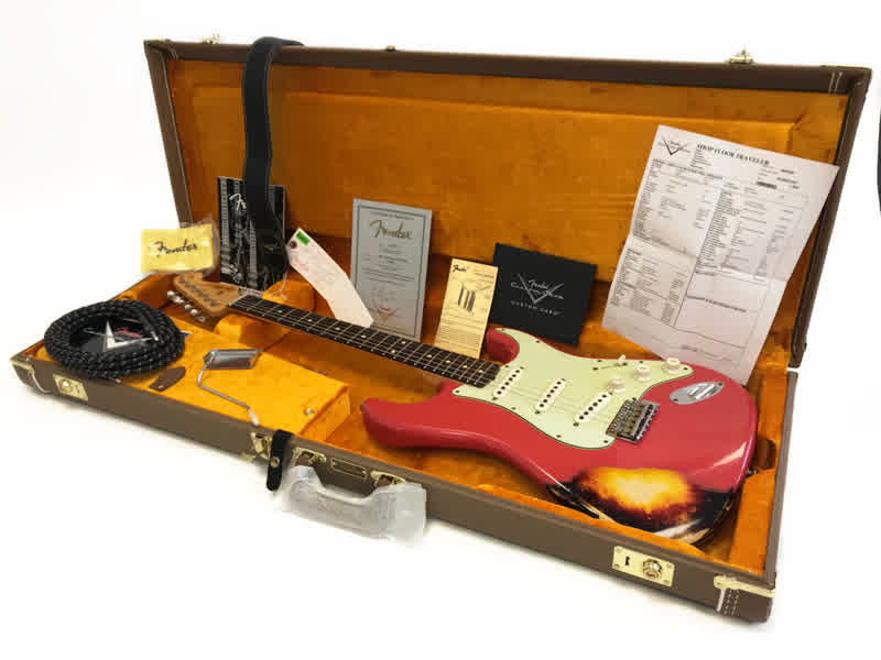 Fender Stratocaster Custom Shop 1960 Relic Fiesta Red over S/B Pre owned 2013 model