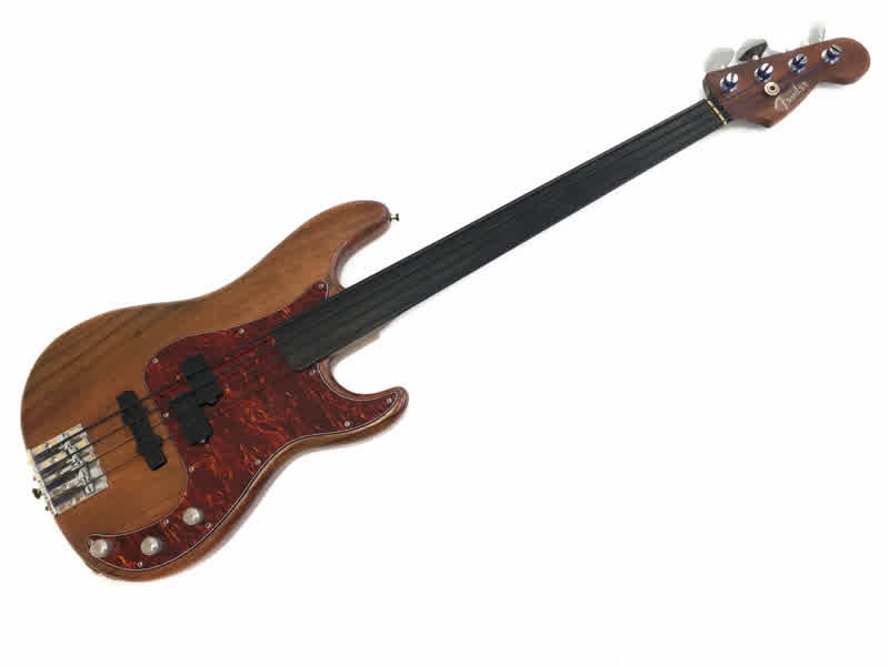 Warmoth Fretless Precision Bass with Fender Logo Pre Owned VERY high spec Bass